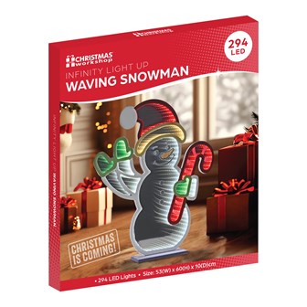 60cm Snowman Infinity waving Hand LED