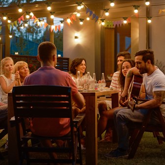 6M E27 Bulb Festoon Lights -20 Sockets -Warm White