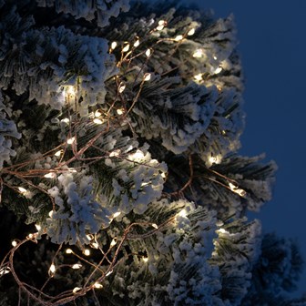 8M 680 Micro LED Rose Gold Cluster String Lights