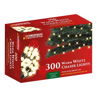 300 LED Warm White Chaser Lights
