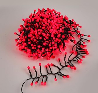 600 Berry Cluster Lights - Red