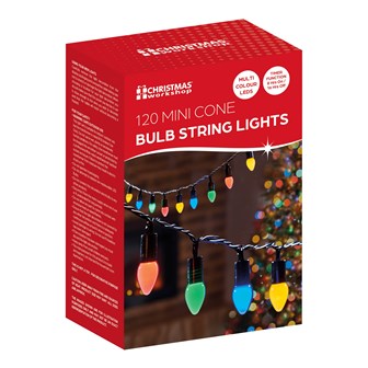 120 Mulit Colour Mini Cone String Light