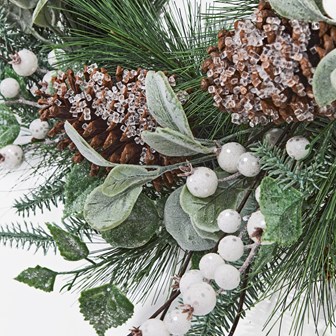Winter Berry Pine Artificial Christmas Wreath