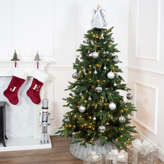 50PK Shatterproof Baubles - Silver