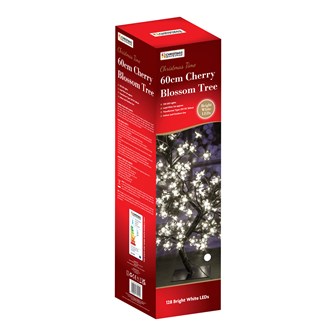 60CM 128 LED  Blossom Tree -  White