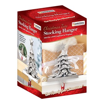 Christmas Tree Stocking Hanging Hook - Silver