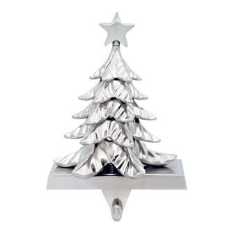 Christmas Tree Stocking Hanging Hook - Silver