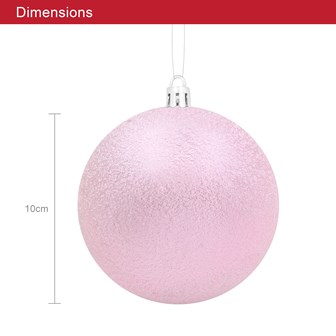 12PK Shatterproof Baubles -Multi Col