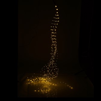 600 Micro LED Black Waterfall Vine Lights- White