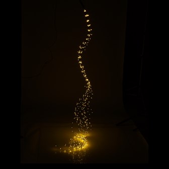 600 Micro LED Black Waterfall Vine Lights- White