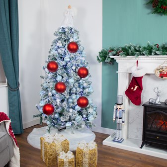 3PK 15cm Red Traditional Matt Bauble