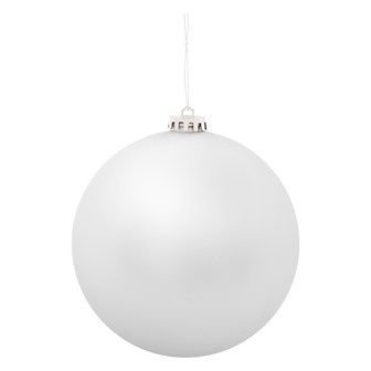 3PK 15cm Silver Traditional Matt Bauble