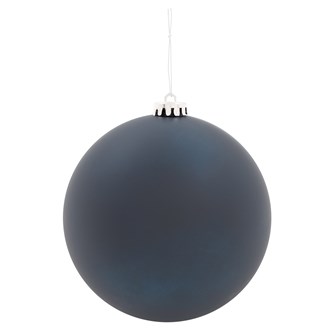 3PK 15cm Navy Blue Traditional Matt Bauble