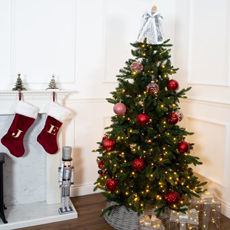 12PK Shatterproof Large Baubles -Red