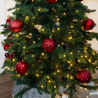 12PK Shatterproof Large Baubles -Red