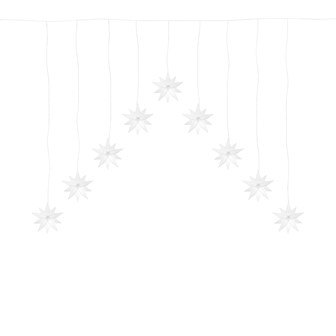 3D Star V Shape Curtain Lights - Warm White