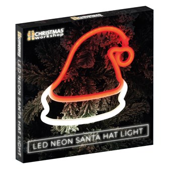 Christmas Hat LED Neon Hanging Sign Light