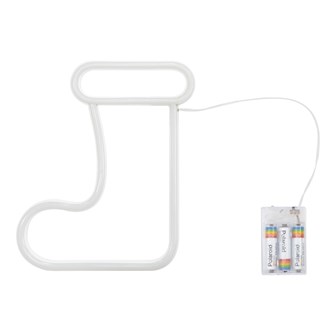 Christmas Stocking LED Neon Hanging Sign Light