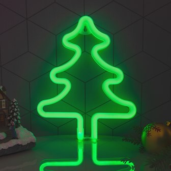 Christmas Tree LED Neon Hanging Sign Light