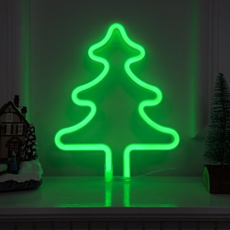 Christmas Tree LED Neon Hanging Sign Light