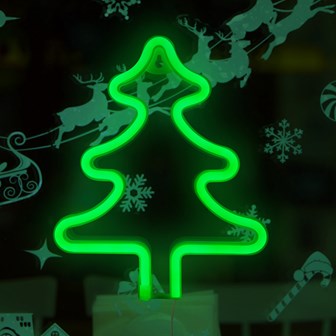 Christmas Tree LED Neon Hanging Sign Light