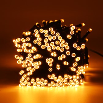 200 LED Chaser Plug In Timer Lts -Warm Gold