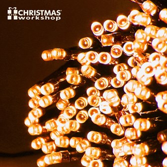 300 LED Chaser & Timer Lts - Warm Gold