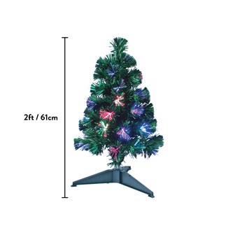 2ft Green Fibre Optic Christmas Tree