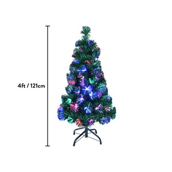 4ft Green Fibre Optic Christmas Tree