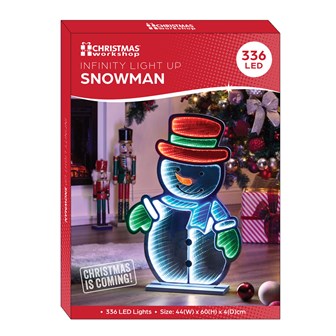 60cm Festive Infinity Snowman Light