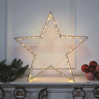 50cm  Iridescent Film Metal Frame Star  Deco Light