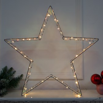 65cm  Iridescent Film Metal Frame Star  Deco Light
