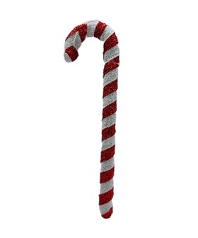 38cm White & Red Candy Cane Xmas Tree Deco