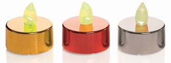 4PK Flameless LED Tea Light-3Assort