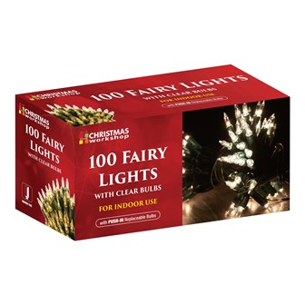 100 Shadeless Clear Fairy Lights
