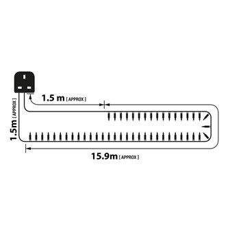 200 Shadeless Clear Fairy Lights