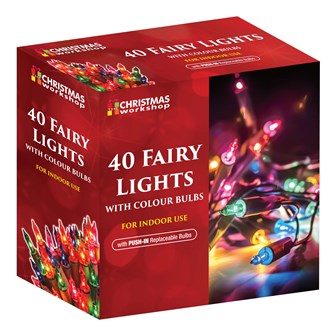 40 Shadeless Multi Colour Fairy Lights