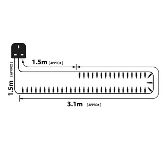 40 Shadeless Multi Colour Fairy Lights