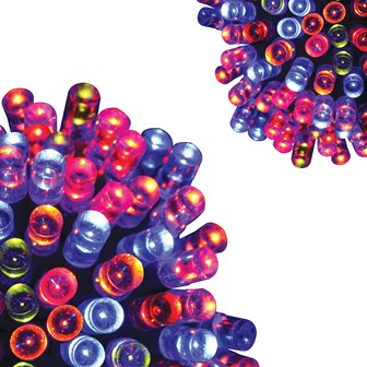 100LED Battery Operated Timer Net Light -Multi Col