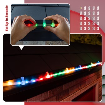 24 Rope Light Gutter Hooks