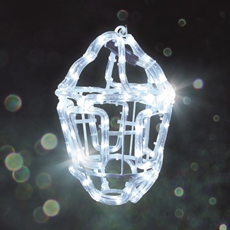 4M Lantern Silhouette LED Rope Light - White