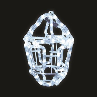 4M Lantern Silhouette LED Rope Light - White