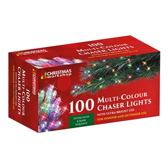 100 LED Multi-Coloured Chaser Lights