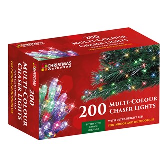 200 LED Multi-Coloured Chaser Lights