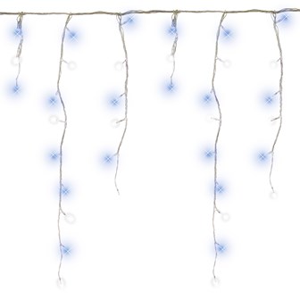 720 LED Icicle Chaser Lights-Blue & White