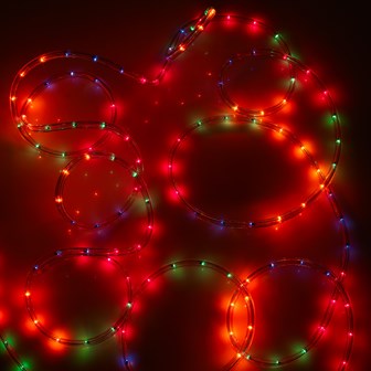 10M LED Multi-Coloured Rope Light - Speed Control