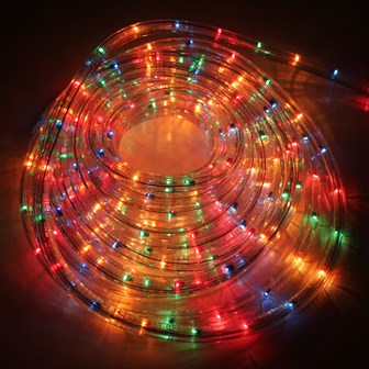 10M LED Multi-Coloured Rope Light - Speed Control