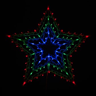 100 Multi Colour LED Star Silhouette