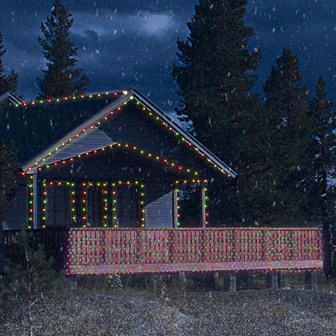 180 LED Net Chaser Lights - Multi Coloured