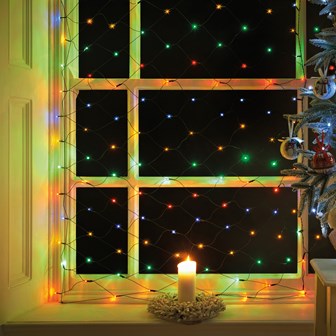 180 LED Net Chaser Lights - Multi Coloured